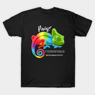 Paint Your World with Creativity Chameleon T-Shirt